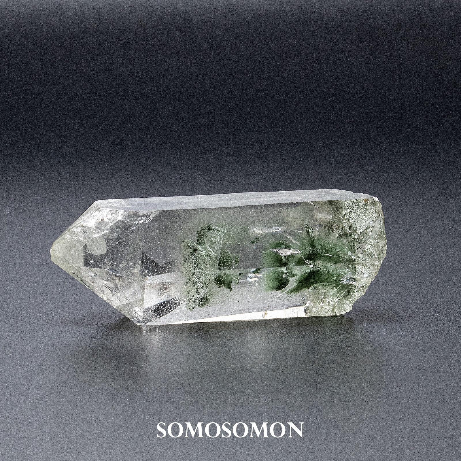 マニカラン産 クローライトイン ヒマラヤ水晶ポイント 141g_12