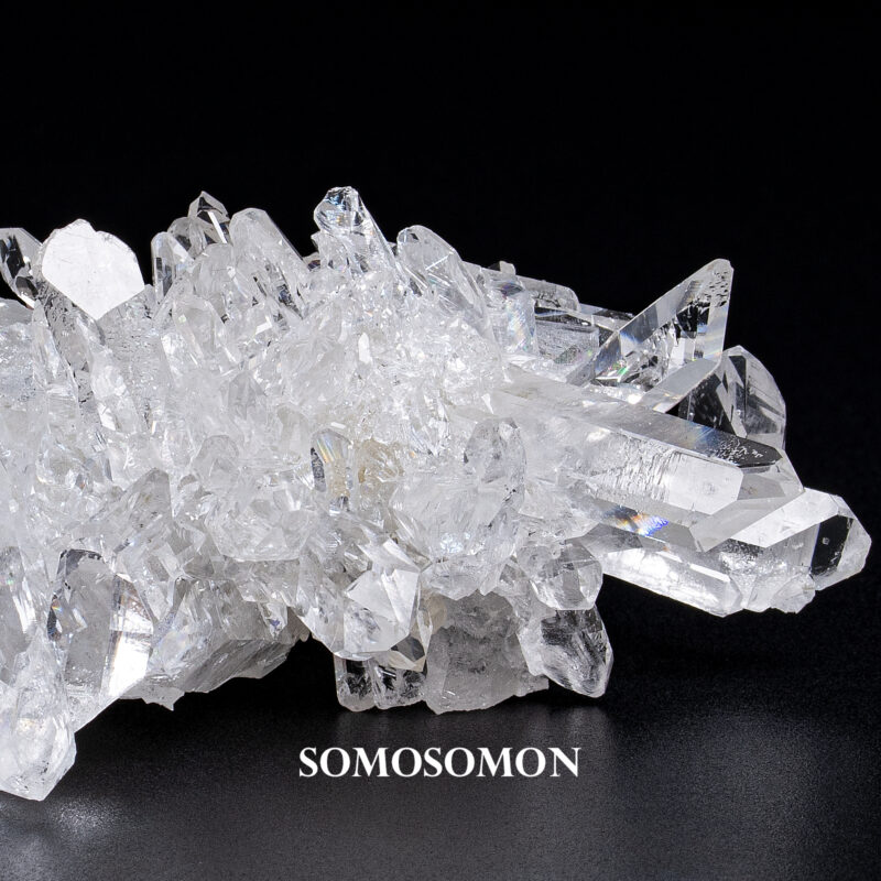 ブラックファントム 水晶クラスター 376g 南インド グントゥール産_14