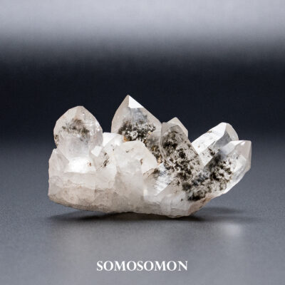 ヒマラヤ マニハール産 ヘマタイトin クォーツ（水晶）クラスター 200g_11