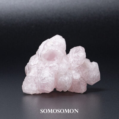天然ローズクォーツエレスチャルクラスター コロンビア産 338g_12