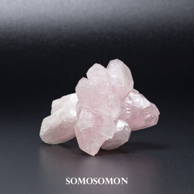 天然ローズクォーツ エレスチャル クラスター コロンビア産 257g_12