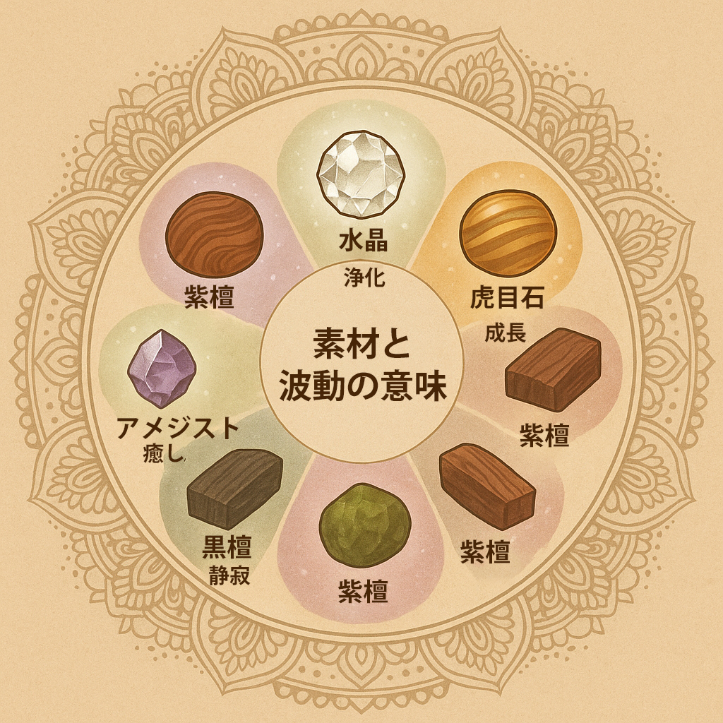 素材と波動の意味