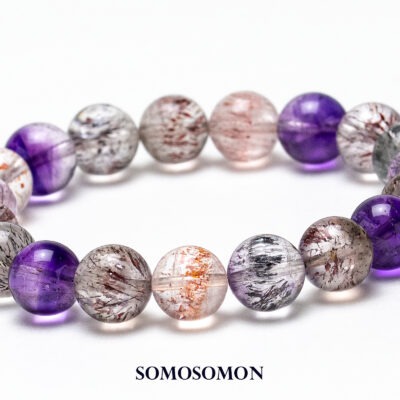 ［1点もの］スーパーセブン（セイクリッドセブン） マダガスカル産 10mm珠 内径約16.0cm ブレスレット_1