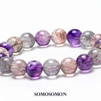 ［1点もの］スーパーセブン（セイクリッドセブン） マダガスカル産 10mm珠 内径約17.0cm ブレスレット_1