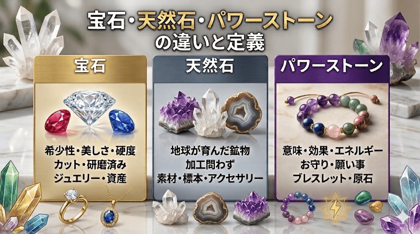 宝石・天然石・パワーストーンの定義