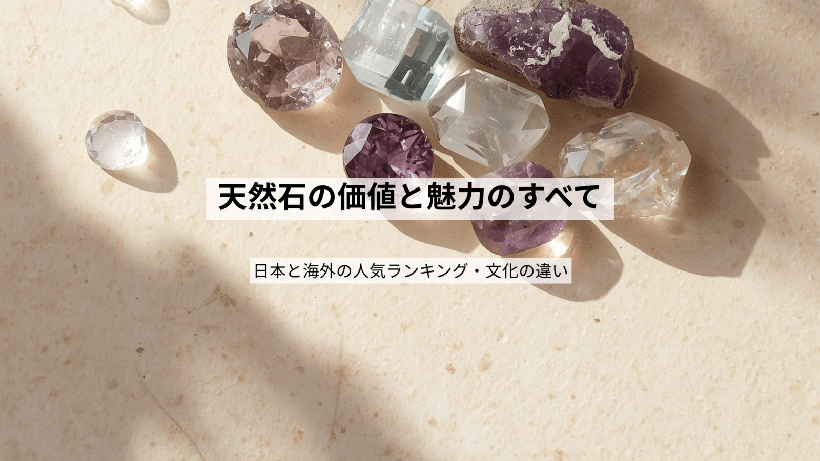 2026年最新版|天然石の価値と魅力のすべて